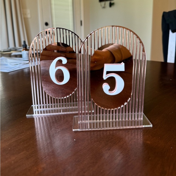 Mid century modern arch table numbers - Picture 4 of 5